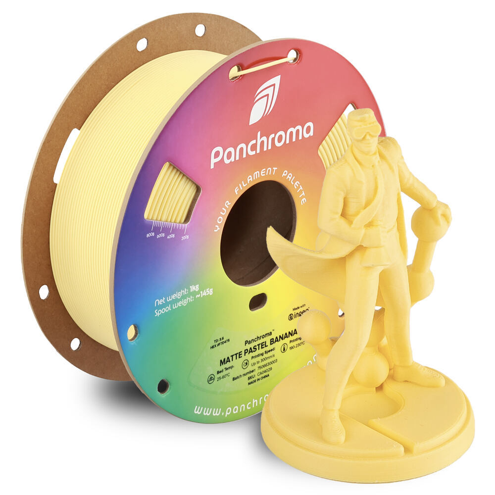 Panchroma PLA Matte Pastel Banana, 1,75 mm, 1 kg