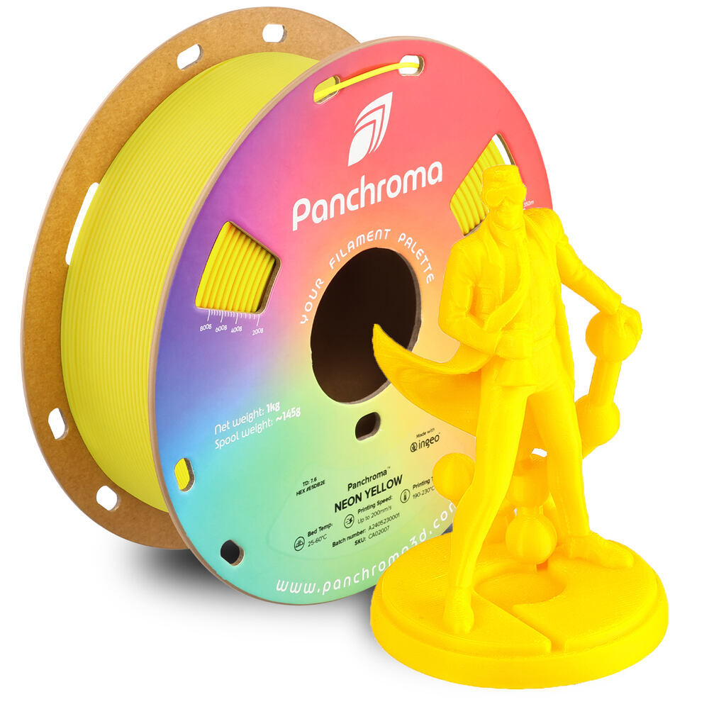 Panchroma PLA Neon Yellow, 1,75 mm, 1 kg