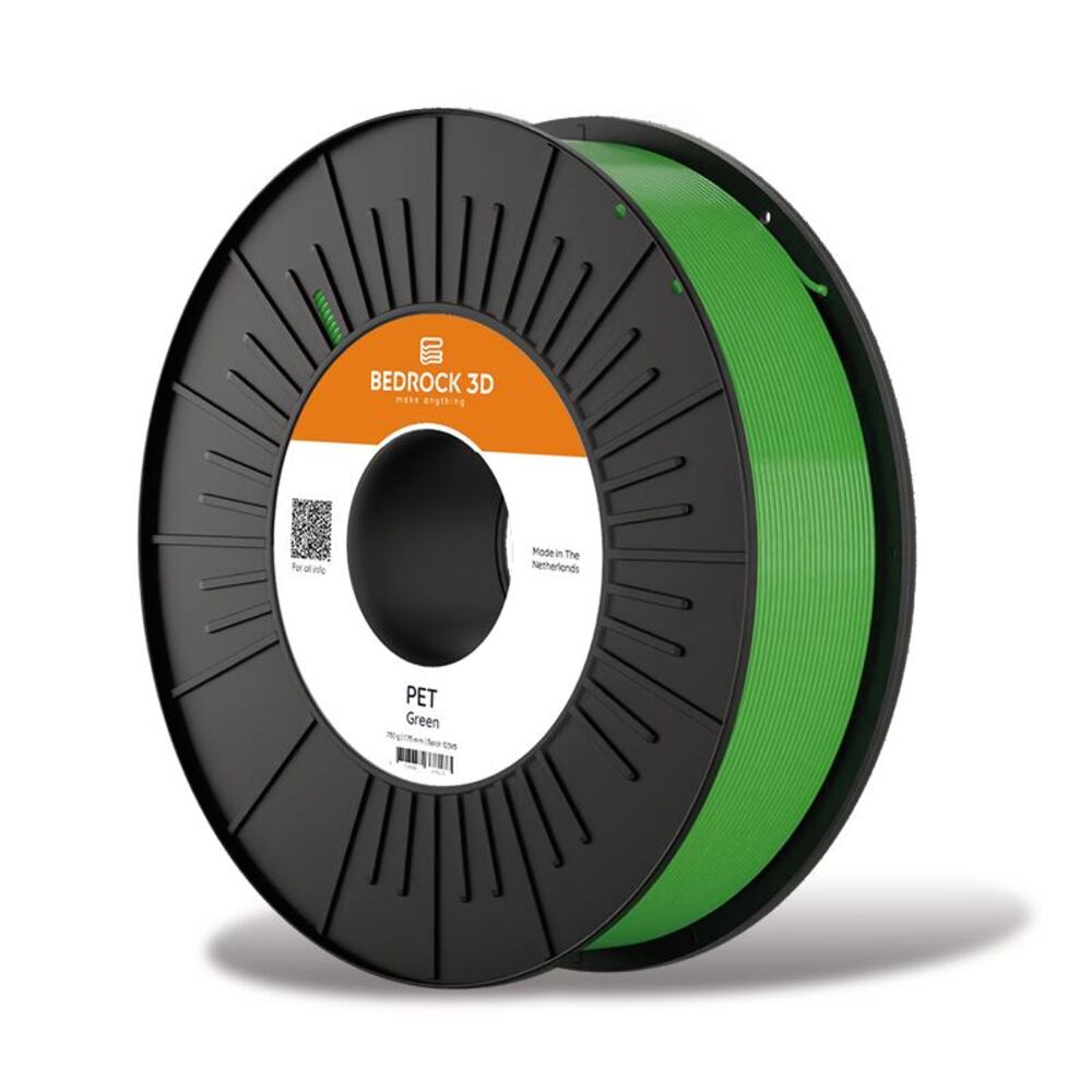 Bedrock 3D PET - Green, 2,85 mm, 750 g