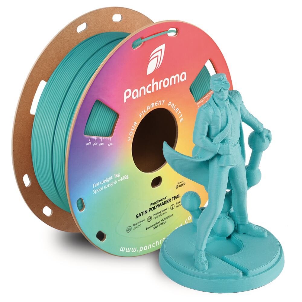 Panchroma PLA Satin Polymaker Teal, 1,75 mm, 1 kg