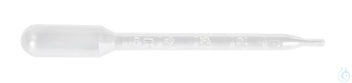 Image of Pasteur-plast pipets 0.5 ml Mini, 85 mm, graduated, non-sterilized - Luminix Health