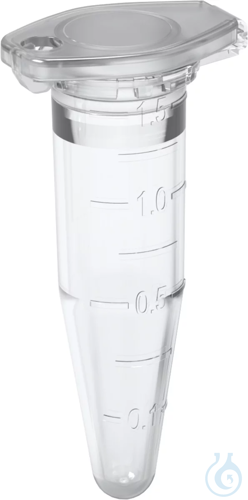 Image of Safety-Cap Microcentrifuge Tubes, PP, 1. 5 ml, natural, - Luminix Health