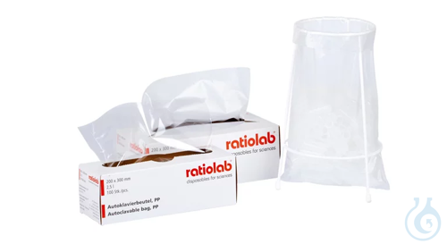 ratiolab®Disposal Bags, autoclavable, PP, high transparency, 200x300x0.05mm, - Luminix Health