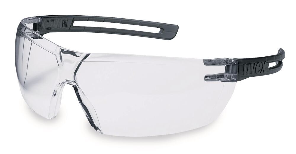 x-fit safety glasses, grey, clear lens