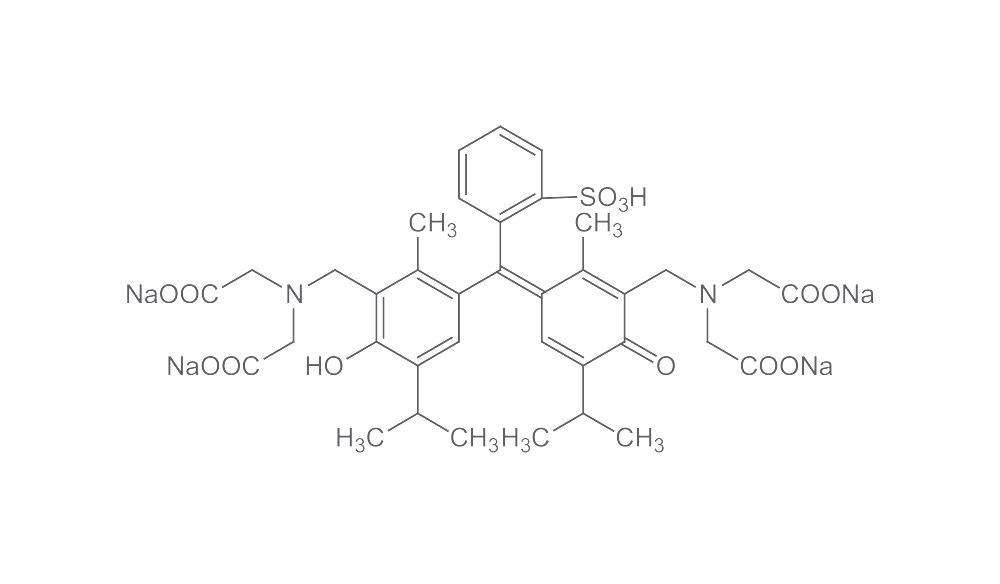 Methylthymol blue, trituration 1,100 with KNO3