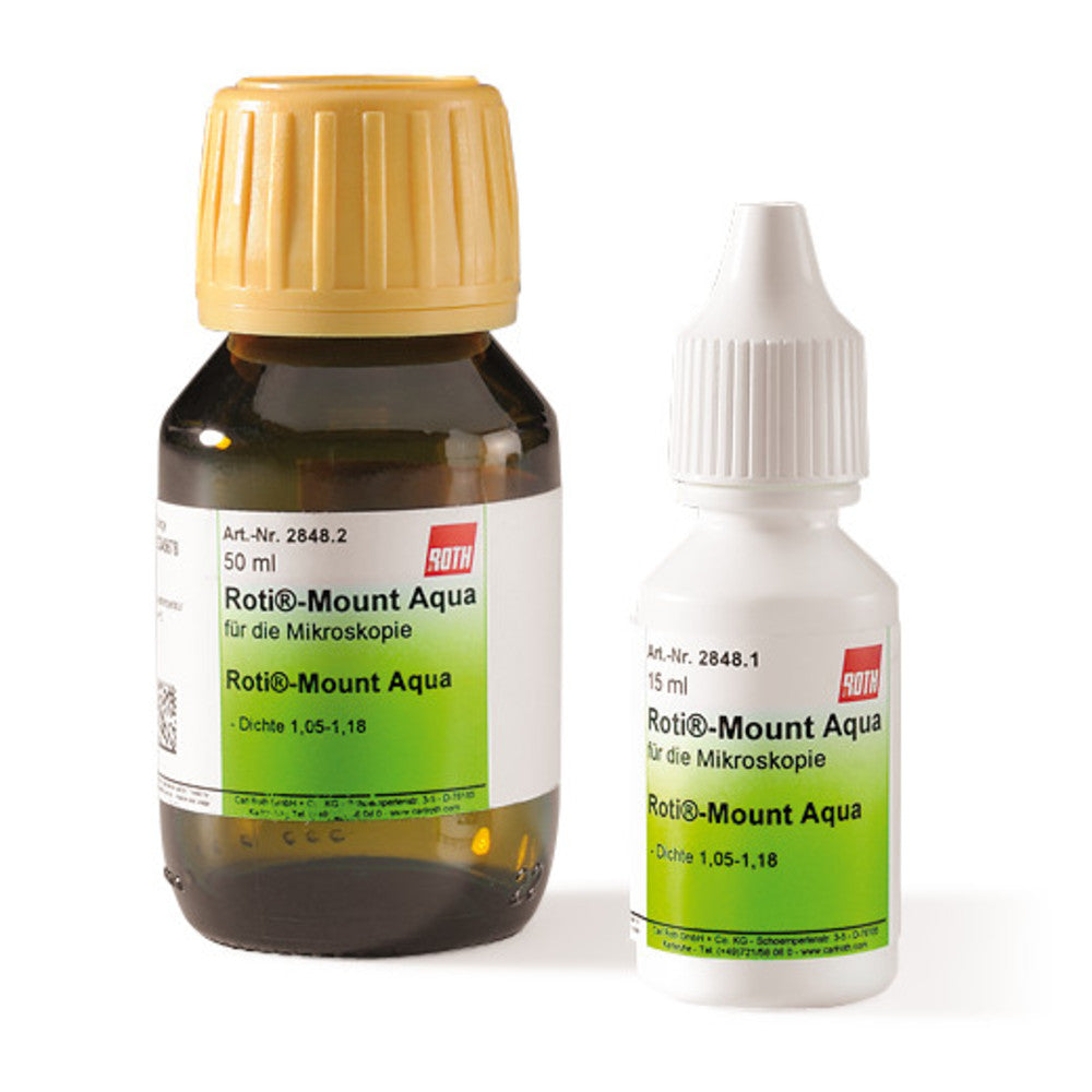 ROTI®Mount Aqua, for microscopy, 15 ml, dropp. bottle - Luminix Health
