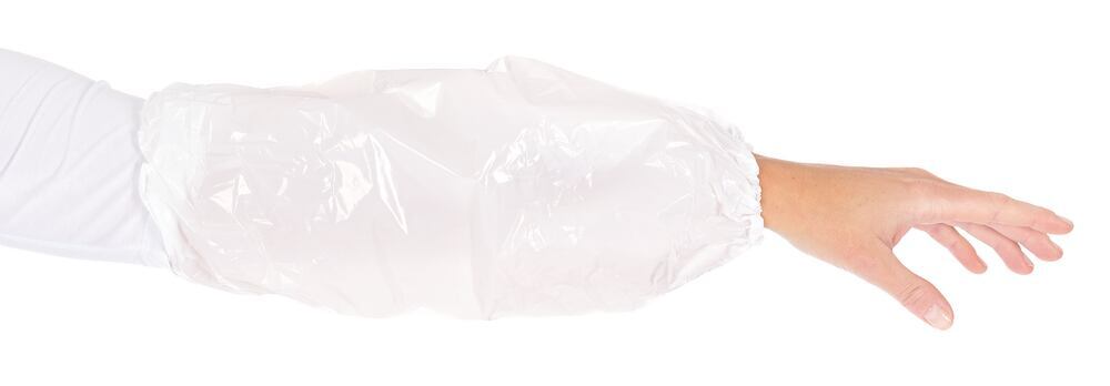 Strong sleeves, PE, white, 40 µm, 40 cm