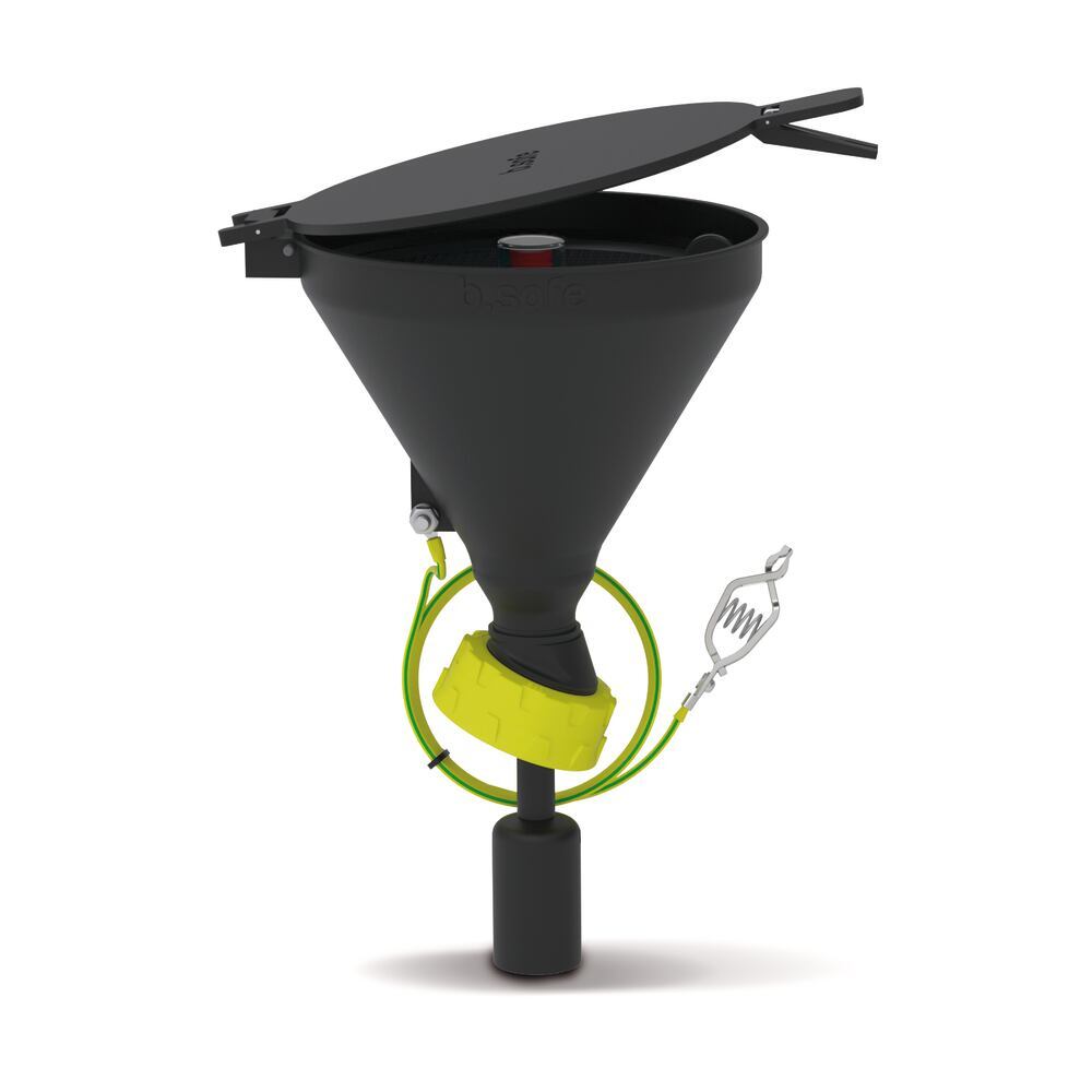 b.safe 130 PE-EX safety funnel, fill level indicator, S60, inclined