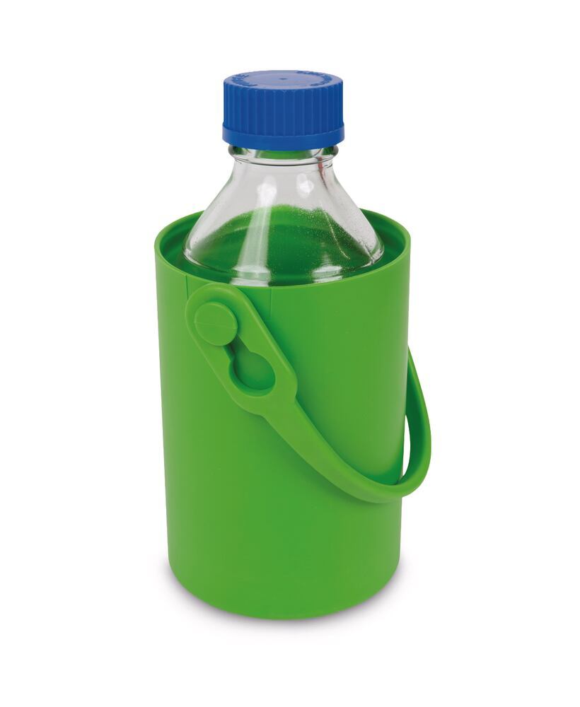 Carrier buckets for bottles up to 1,5 l, green