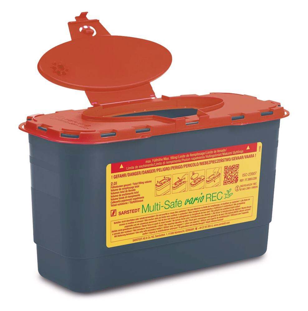 Multi-Safe vario 2000 REC waste disposal container, PP, 2 l