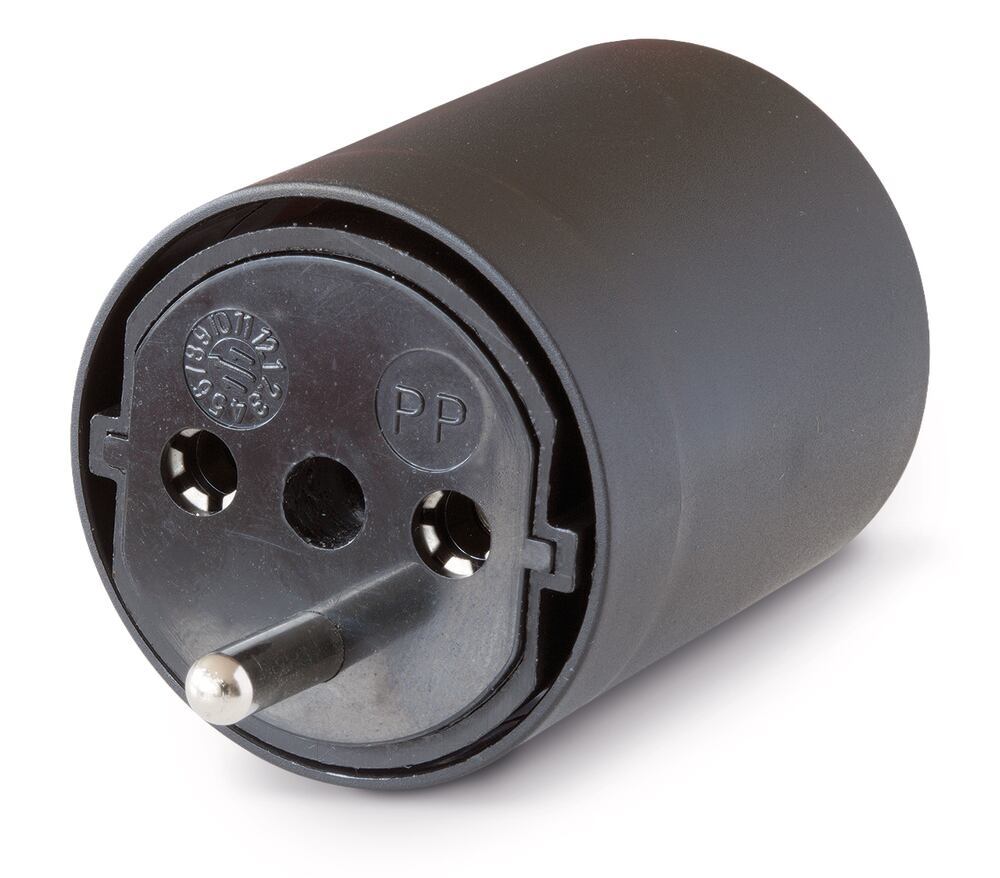 Permanent plug adapter DE to CH