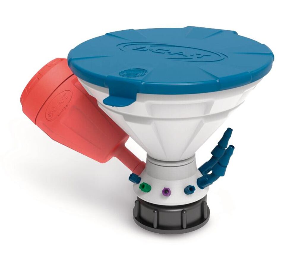 Universal Waste Hub JAN set, S55, with funnel and exhaust air filter