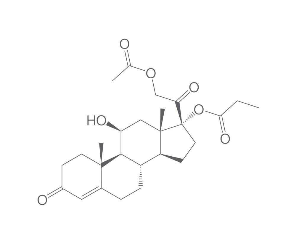 Hydrocortisone 17-propionate 21-acetate
