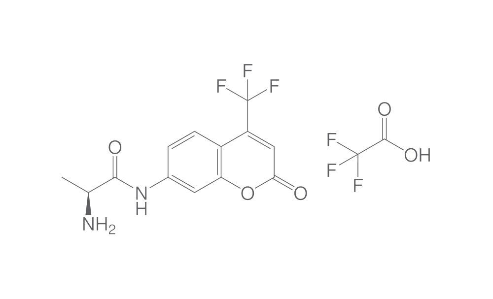 N-[2-Oxo-4-(trifluoromethyl)-2H-chromen-7-yl]-L-alaninamide, 25 mg
