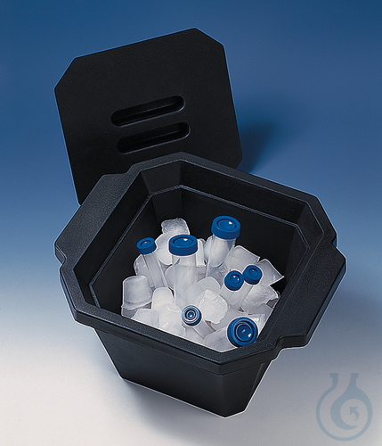 Image of Ice bucket with lid, PU-foam, stackable, 4,5 l - Luminix Health
