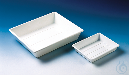 Image of Tray (photogr. tray) PP white stackable, 225 x 180 x 45 mm - Luminix Health
