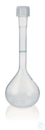 Image of Volumetric flask PFA cl. A, 250 ml, GL 25, with screw cap - Luminix Health