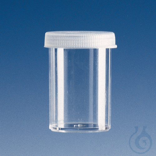 Sample cup, PS, with snap cap of PE, 12 ml for Leuko-Ery Counter pack of 1000