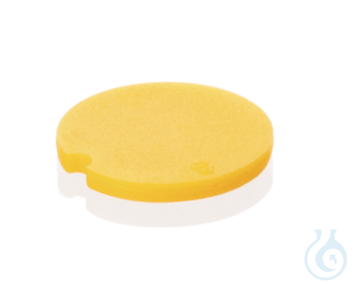 Image of Cap insert, PP, for micro tubes, for colour coding, yellow, pack of 500 - Luminix Health