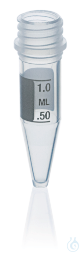 Microtube PP, without bulk screw cap, 1,5 ml, round bottom, non-sterile, grad. - Luminix Health