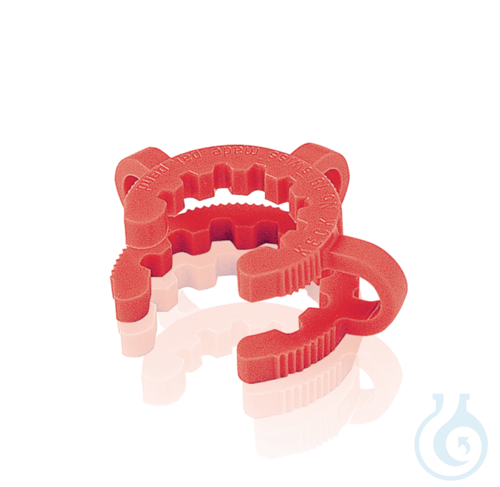 Image of Conical joint clip, POM, for NS 29/32, red - Luminix Health