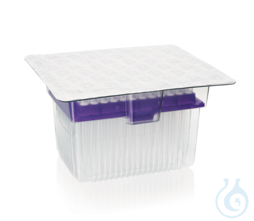 Filter tips racked PP/PE colourless, TipRack 50 -1250 µl XL 102 mm 480 pcs - Luminix Health