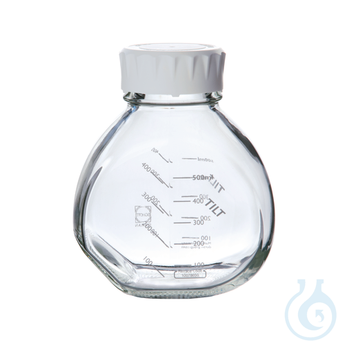 Media bottle 500 ml low Boro 3.3, GL 56 screw cap PP - Luminix Health