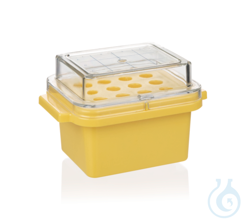 Image of Mini cooler, PC, for 12 tubes 0,5-2,0 ml, bench temp.maintained 0°C time 60 min. - Luminix Health