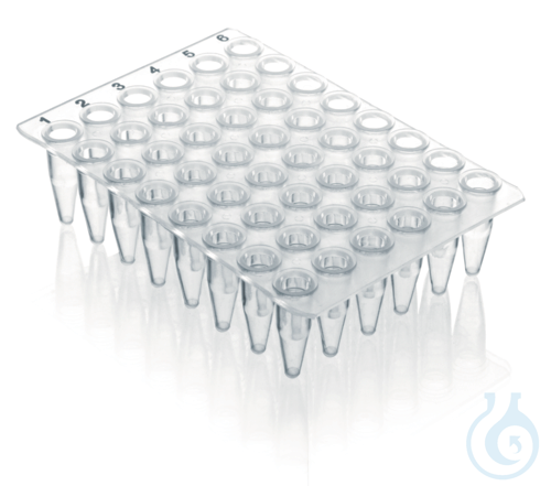 Image of 48-well PCR plate, thin-walled, flexible, 0,2 ml, no skirt elev.wells f.qPCR 20