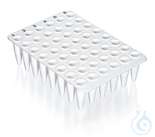 Image of 48-well PCR plate, thin-walled, flexible, 0,2 ml, no skirt el.wells f.qPCR 20 pc