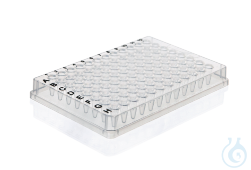 PCR plate, 96-well, skirted, Low Profile, clear, 50 pcs. - Luminix Health