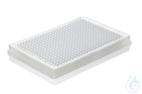 PCR-plate 384-well, Rigid Frame, PC/PP, frosted full skirt. Low Profile, 50 pcs - Luminix Health