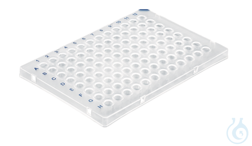 PCR plate, 96-well, semi-skirted, Low Profile, clear, 50 pcs. - Luminix Health
