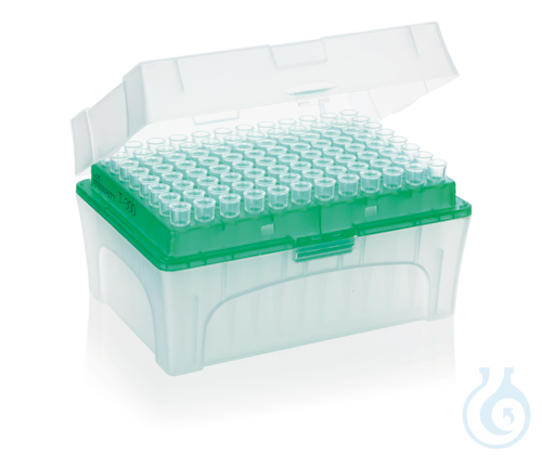 Pip.tips racked PP colorless, TipBox 5 - 300 µl, VE=480 - Luminix Health