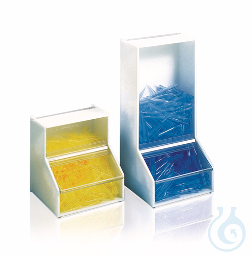 Image of Storage/dispenser box, PMMA, large, 165 x 152 x 355 mm - Luminix Health