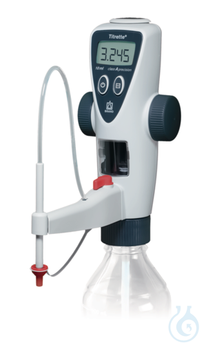Image of Titrette, DE-M, with accessories, 10 ml with titration/recirculation valve - Luminix Health