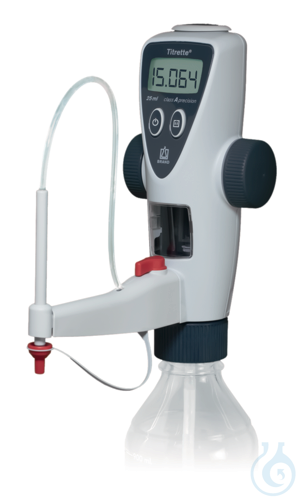 Image of Titrette, DE-M, with accessories, 25 ml with titration/recirculation valve - Luminix Health