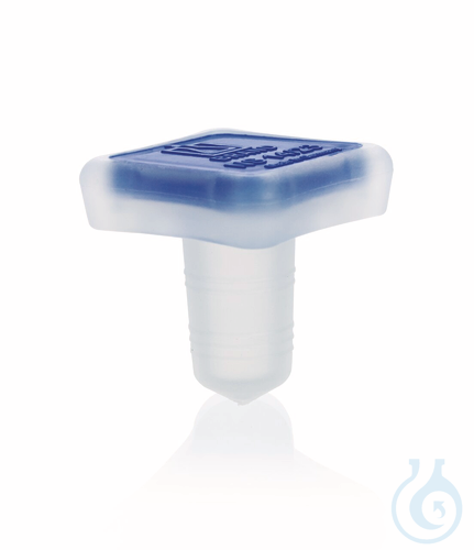 Conical joint stopper, PP, NS 12/21 square grip hollow seal. rings - Luminix Health