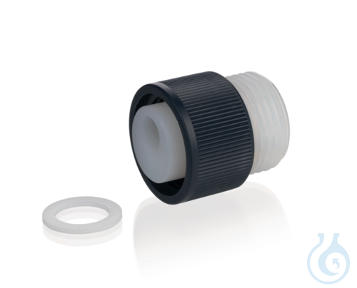 Adapter f. discharge tube seripettor®pro, with PTFE flat sealing - Luminix Health