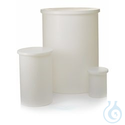 Nalgene&trade; Heavy-Duty Cylindrical LLDPE Tanks with Cover - Luminix Health