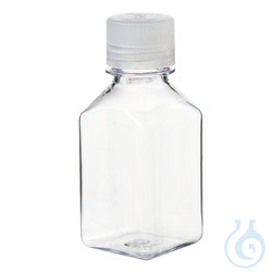 Nalgene&trade; Square Polycarbonate Bottles with Closure