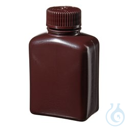 Nalgene&trade; Rectangular Amber HDPE Bottles