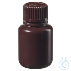 Nalgene&trade; Narrow-Mouth Amber HDPE Lab Quality Bottles