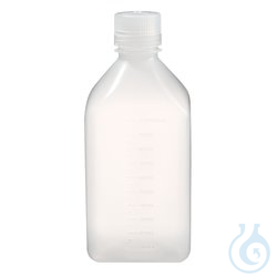 Nalgene&trade; Square Narrow-Mouth PPCO Bottles with Closure