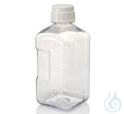 Nalgene&trade; Square Polycarbonate Bottles with Closure