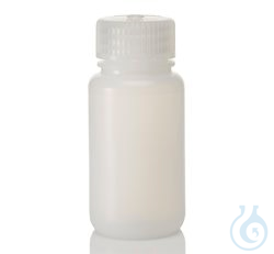 Nalgene&trade; Wide-Mouth HDPE Economy Bottles with Closure