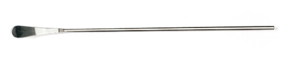 Spatula, stainl. st. 18/10, 1 end spoon-, shaped, W of wipes 5 mm, L 210 mm - Luminix Health