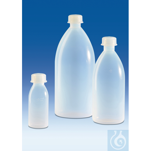 Image of Narrow-neck bottle, PFA, with screw-cap, 100 ml, thread S 28 - Luminix Health