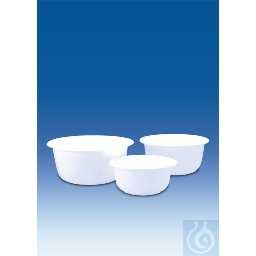 Image of Bowl, PP, white, round, 9,2 l, Ø 36 cm - Luminix Health