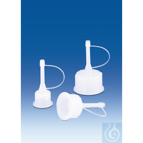 Image of Screw-cap with dropping insert, PE-HD, GL 25 - Luminix Health